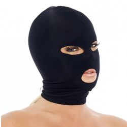 Zwart masker met openingen